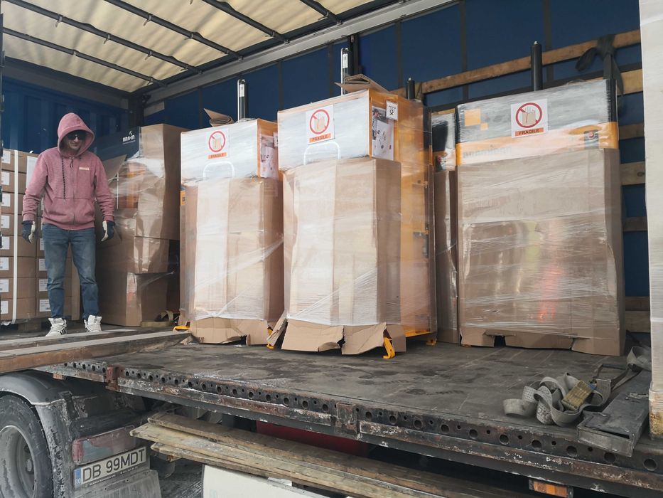 Prese de balotat deseuri din carton,folie,textile