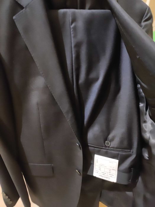 Costum Calvin Klein extreme slim fit wool charcoal