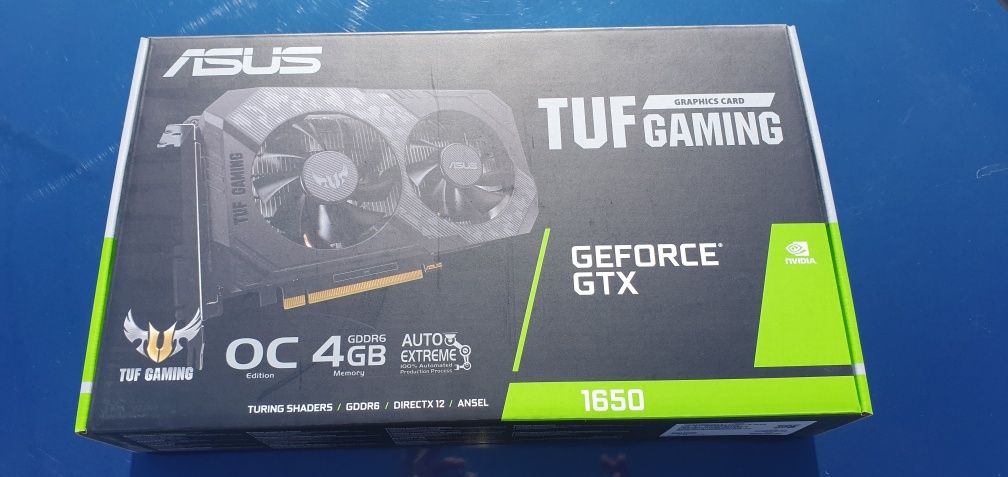 Placa video ASUS TUF Gaming GeForce® GTX 1650 OC, 4GB GDDR6, 128-bit.