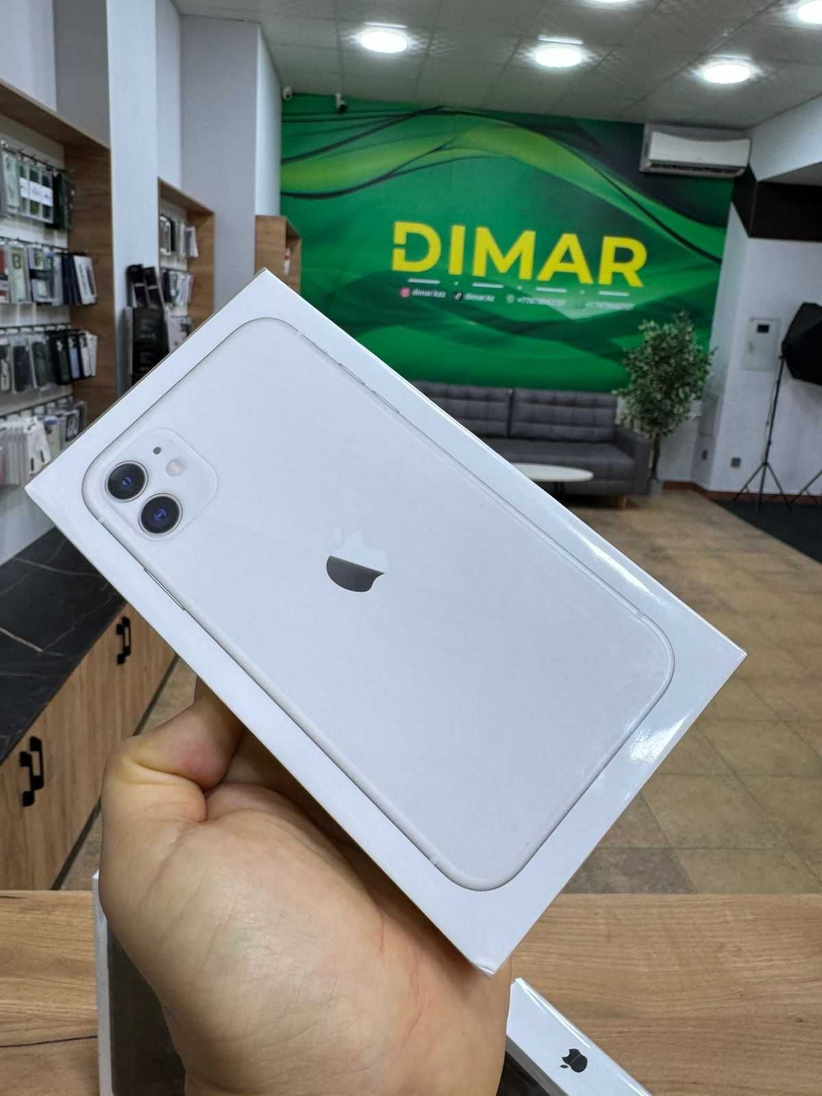 Iphone 11 128Gb Dual Sim White низкая цена в алматы на айфон 11 128гб