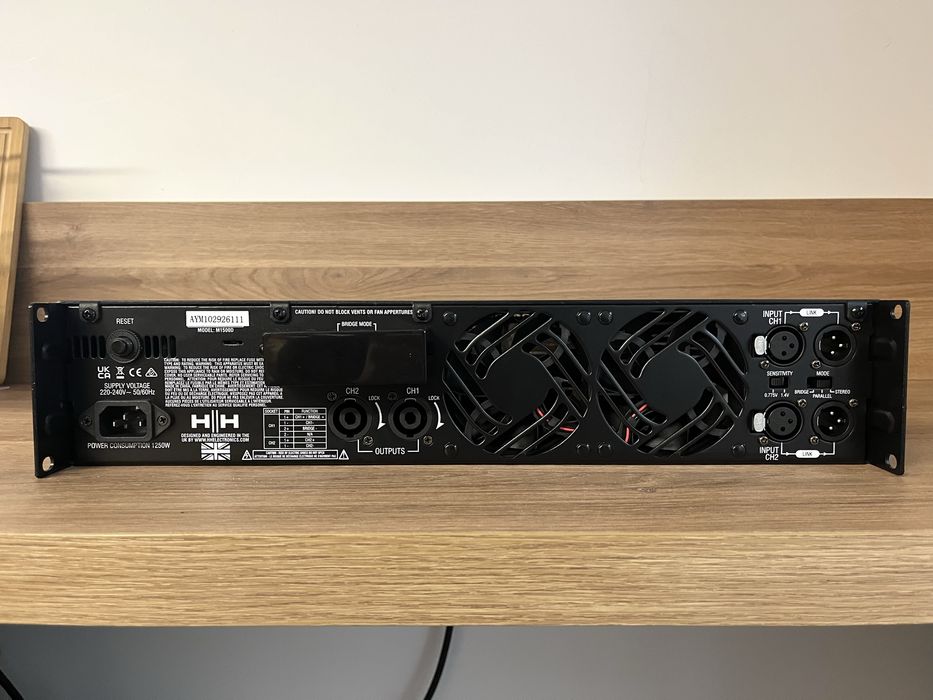 Amplificator Dual Terminal H&H M-1500D, 2 x 1500W, 4 Ohm -Nou!