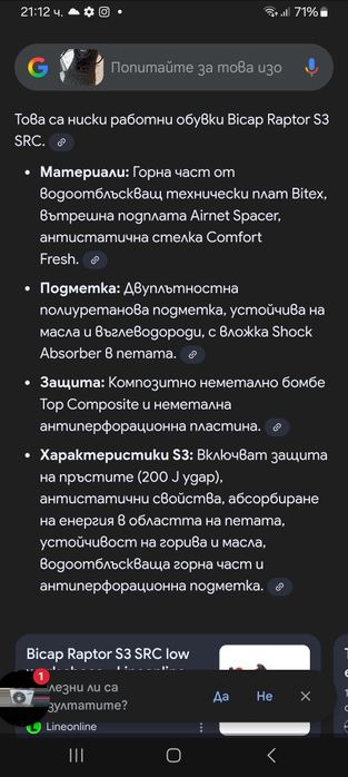Работни обувки Raptor нови