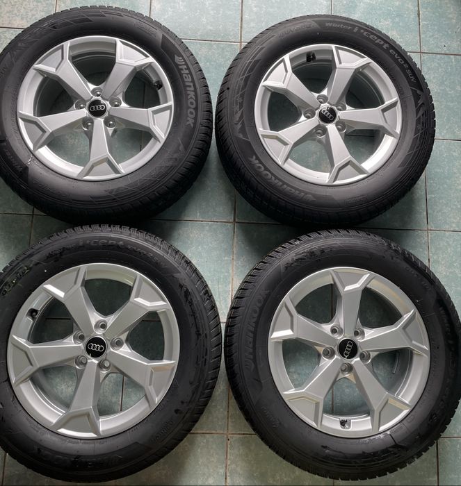 Jante aliaj R17 originale AUDI Q2 Q3 VW Tiguan 215/65/17 Hankook NOI