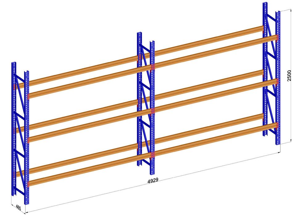 Стеллажи разной грузоподъёмности под заказ