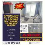 Apartament cu 2 camere de vânzare în Covasna, pe strada Frăției!