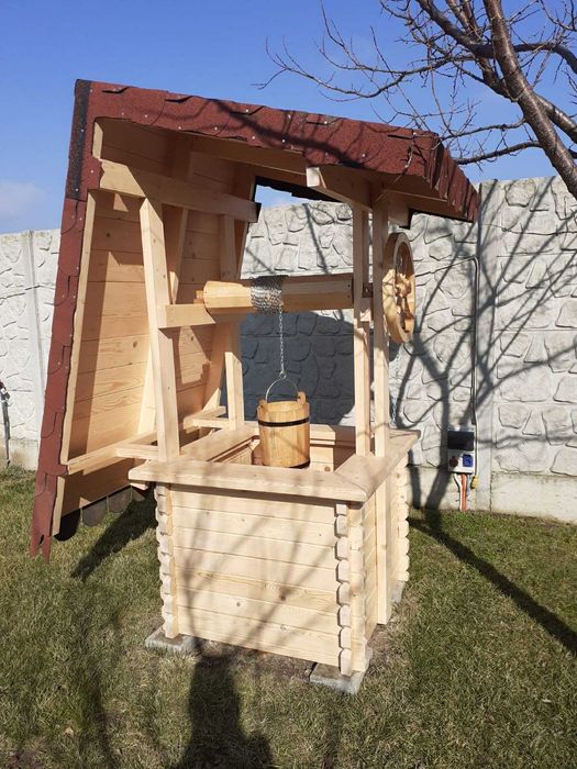 Vand mobilier din lemn / Vand moara de apa din lemn