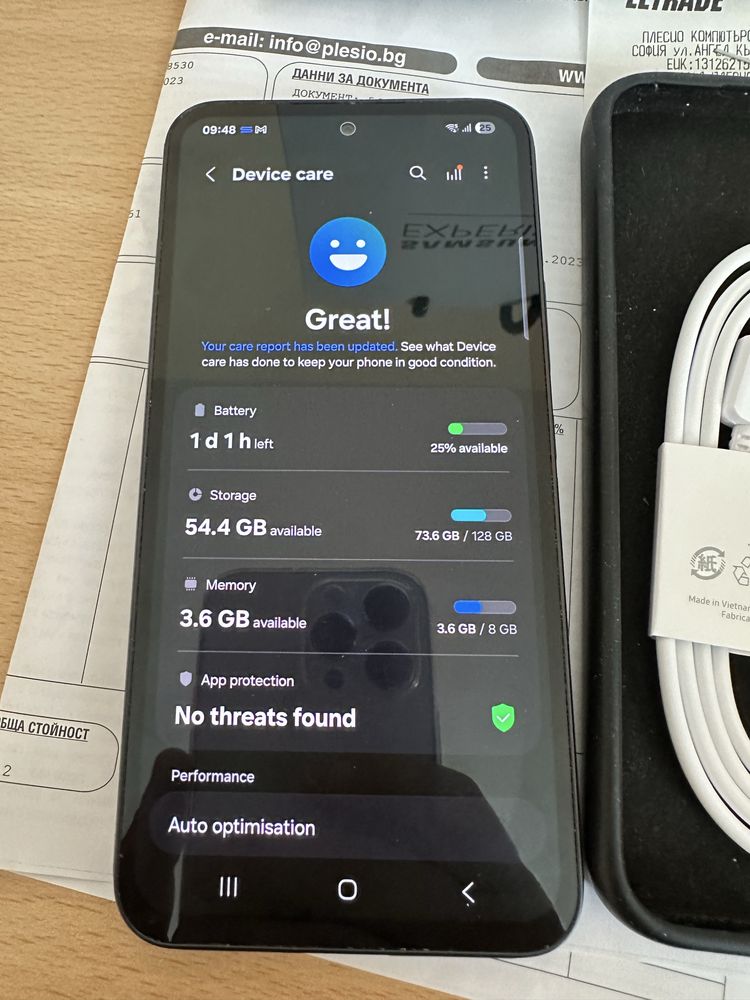 Samsung A54 5G 128Gb с гаранция в перфектно състояние