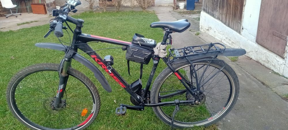 Bicicletă electrică cu 2 baterii