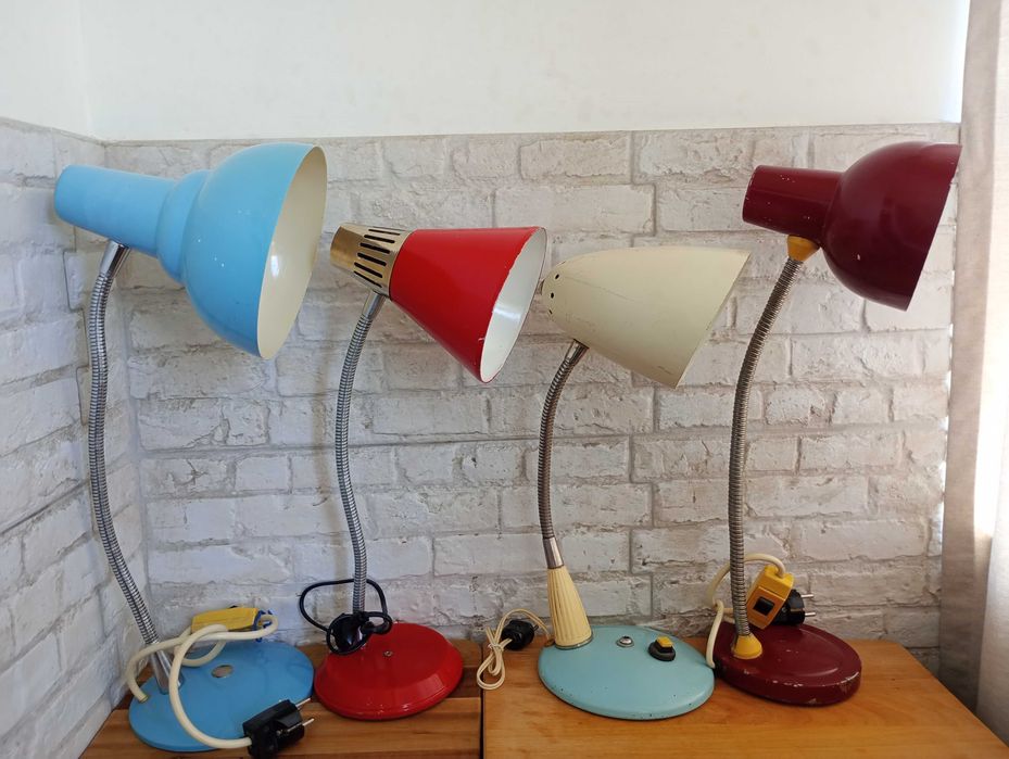 Стара настолна лампа от соца 4 броя