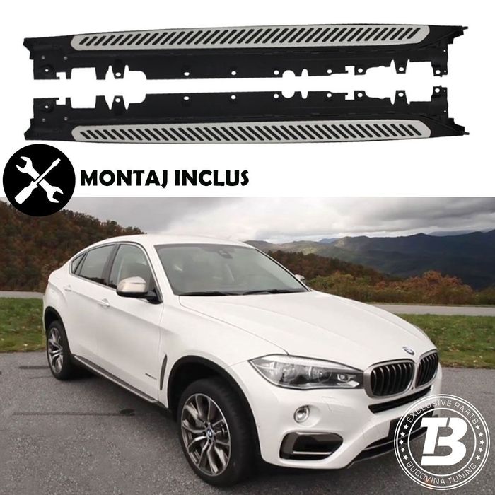 Praguri Aluminiu compatibile cu BMW X6 F16 MONTAJ INCLUS