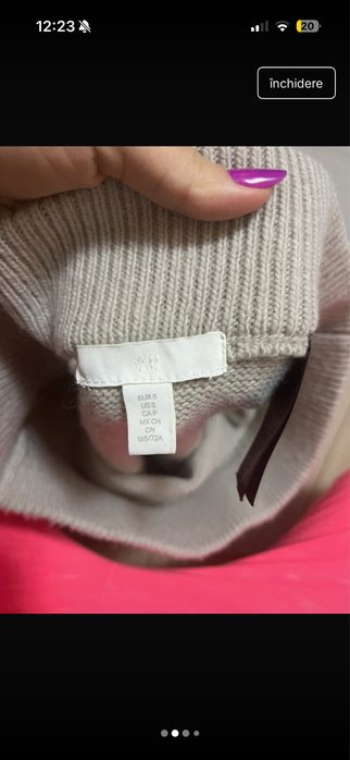 Set tricotat H&M din amestec de lana, bej