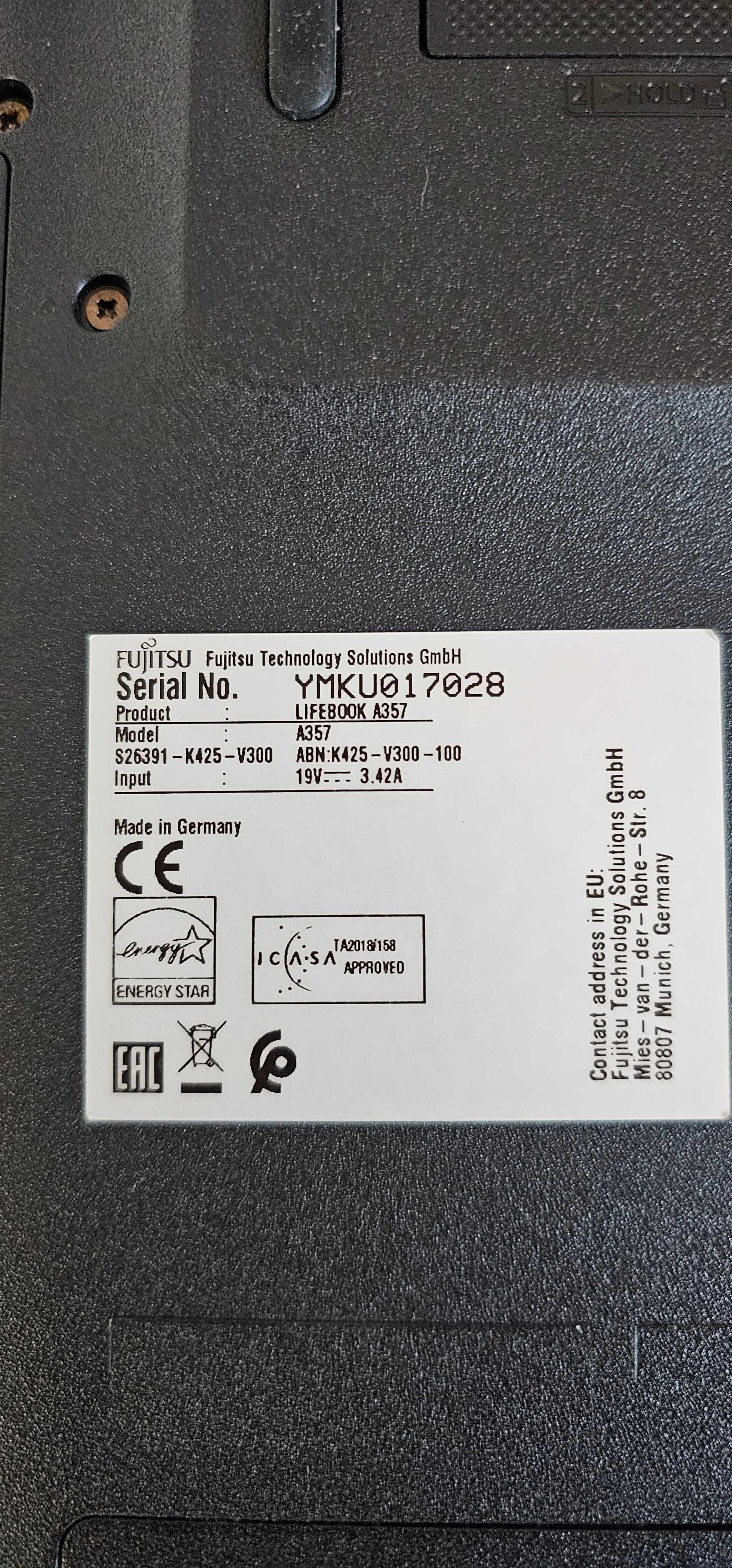 Лаптоп fujitsu Lifebook A357 с подарък чанта