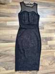 Rochie negru cu auriu , marime S