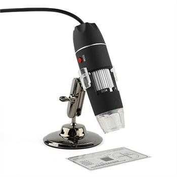 Microscop USB digital (1000X) 1600X iluminare 8 LED nou, la cutie !