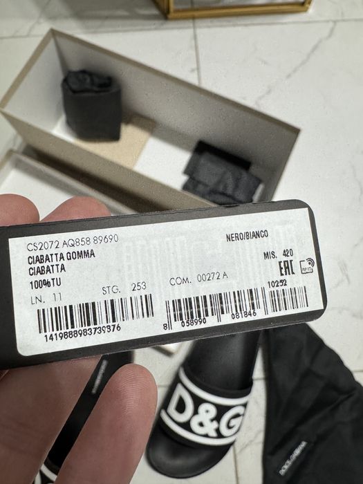 Papuci Dolce & Gabbana, 42, full box + factura farfetch