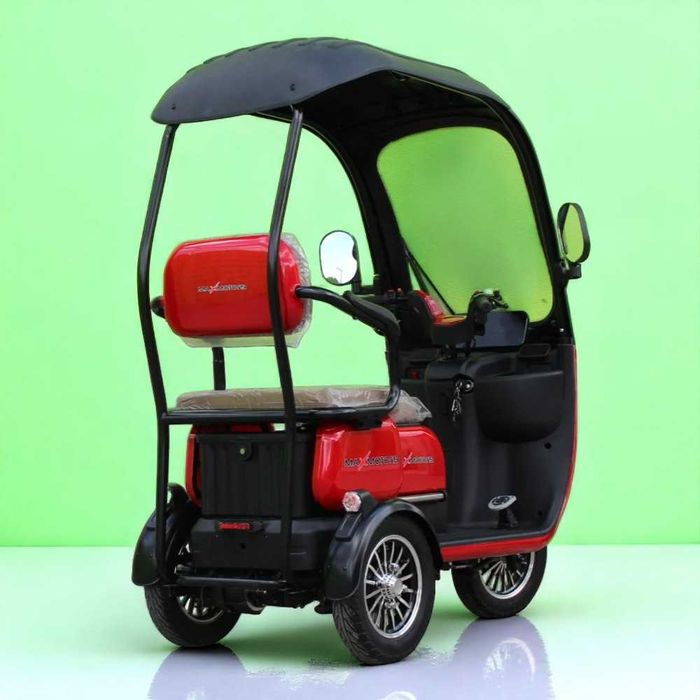 Електрическа Триколка с покрив  MaxMotors Apple X3 1800W - RED