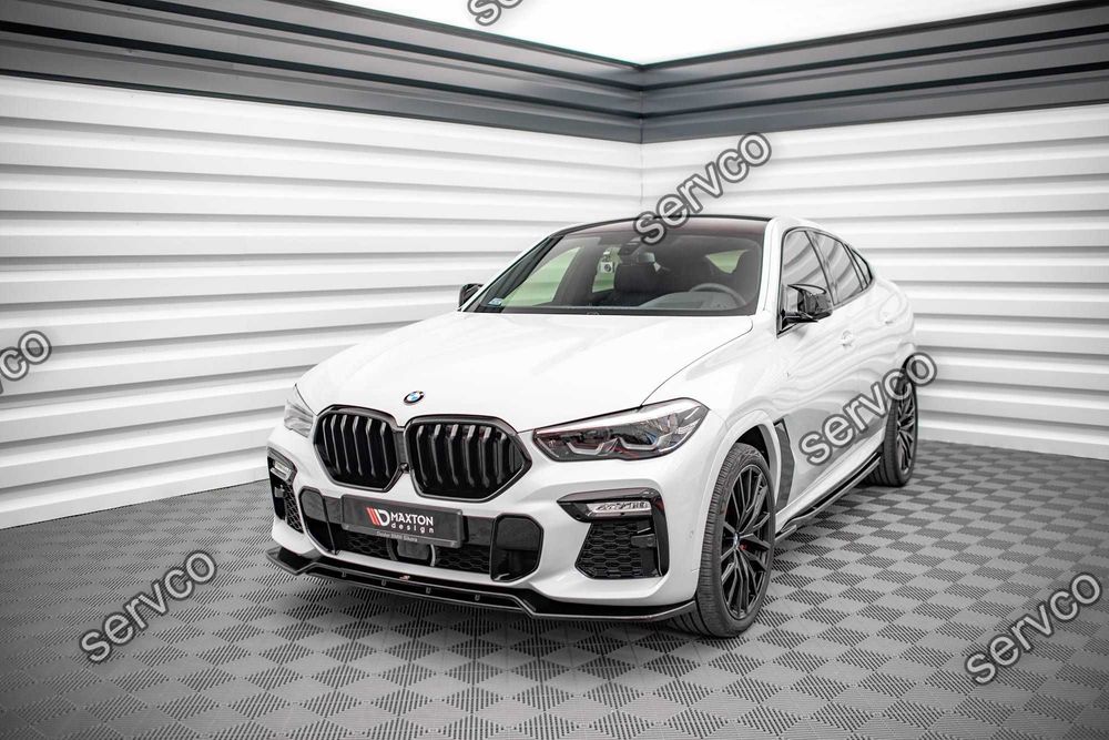 Prelungire splitter bara fata Bmw X6 M-Pack G06 2019- v2 Maxton Design