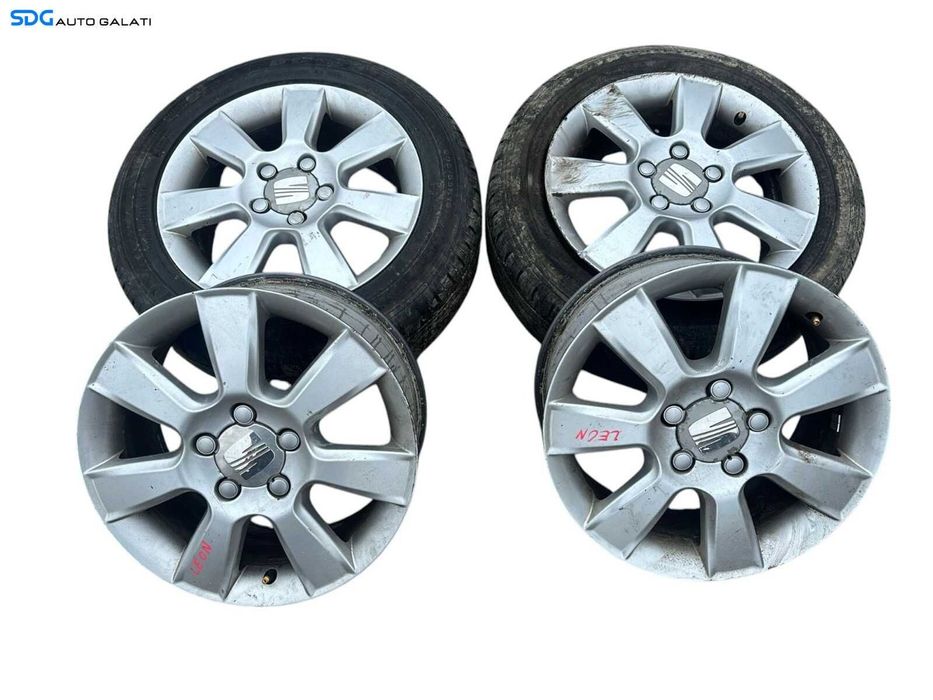 Set 4 Jante Roti Aliaj 205 55 16 R16 5x112 6.5x16 ET50 Volkswagen Golf 7 2013 - 2017 [V0159] [V0160]