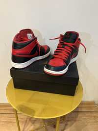 Jordan 1 Mid Red and Black