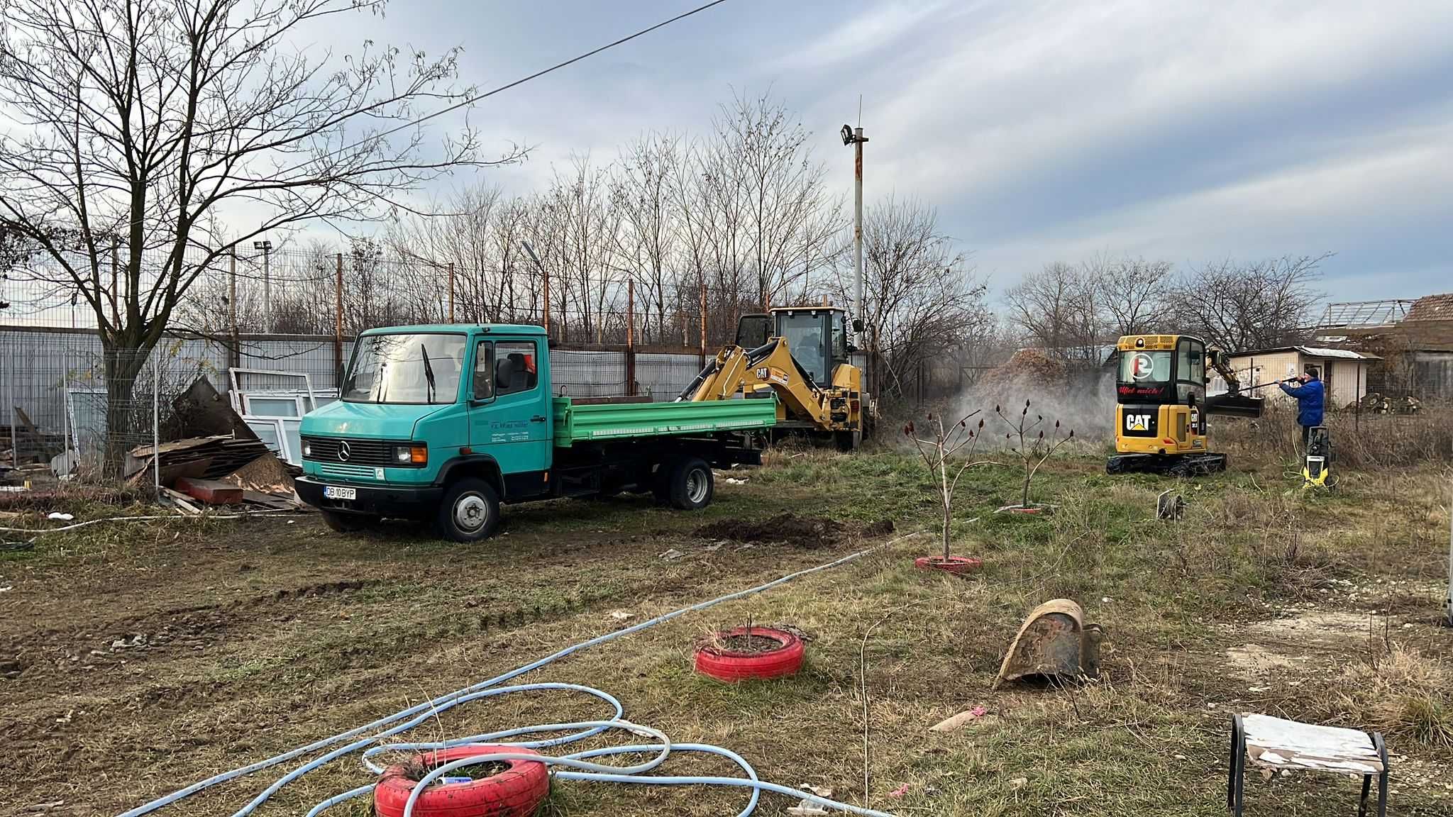 Închirieri utilaje construcții buldo , miniexcavatoare,bascule si dube