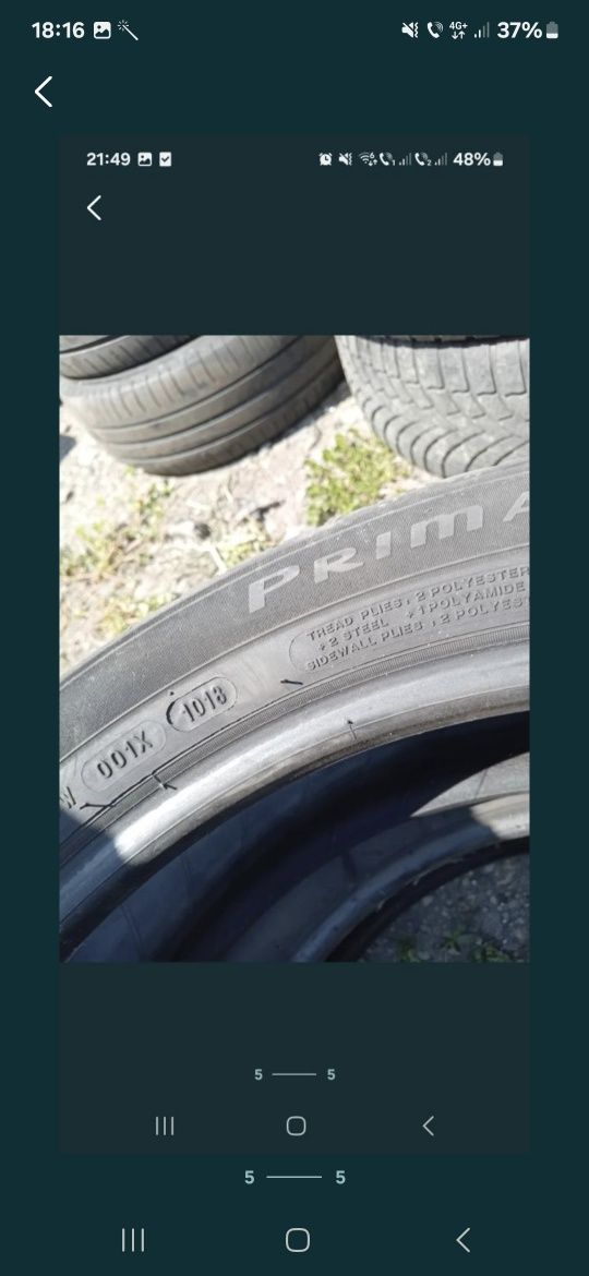 Vand 2 anvelope 195 55 20 Michelin bune  dot 2018