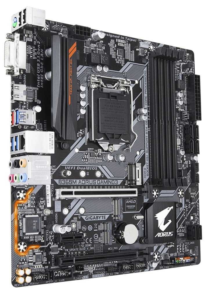 Дъно Дънна платка GIGABYTE B360M AORUS GAMING 3 1151 DDR4 Overclock
