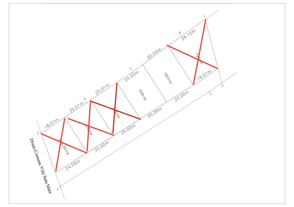 Parcele teren intravilan 5,5 ari (Viile Satu Mare)
