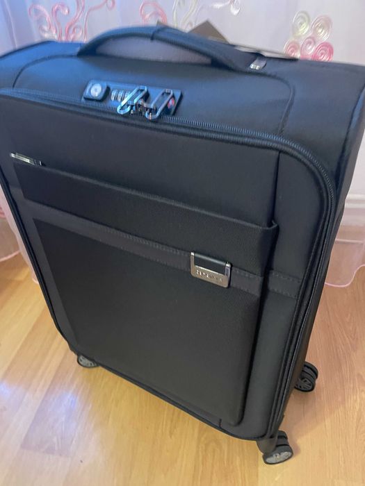 Valiza troler cabina Samsonite 55x40x20 panza/plastic cifru NOU SIGILA