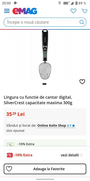 Cântar nou digital de bucătărie cu baterii