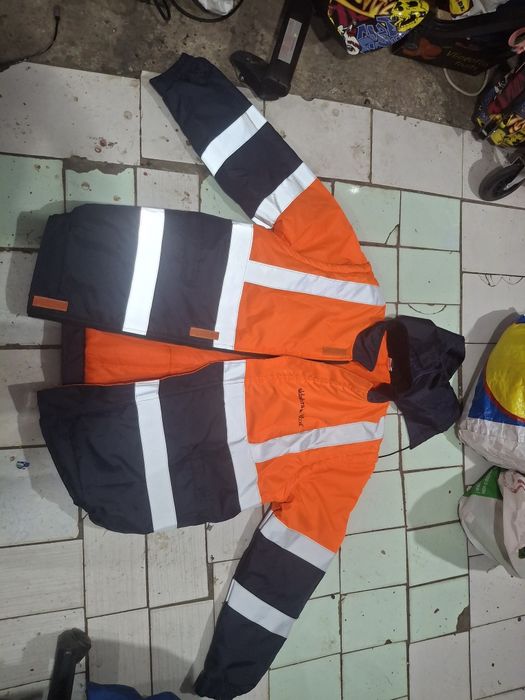 Salopete  reflectorizant  portocaliu  xxl