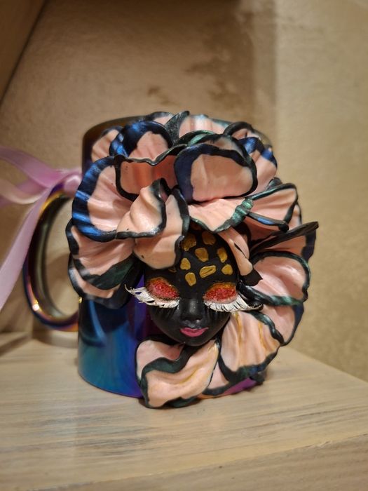 Ръчно декорирани чаши с полимерна глина