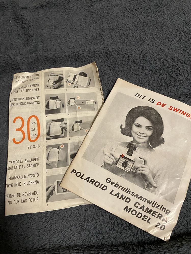 Polaroid Model 20: Vintage Autentic cu Acte