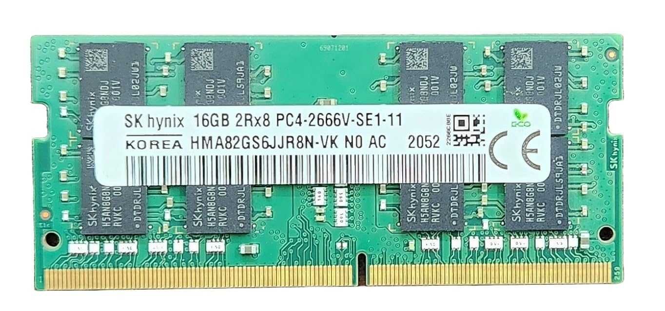 DDR4 2666MHz, кит 32GB, 2 x 16GB SK Hynix HMA82GS6JJR8N-VK