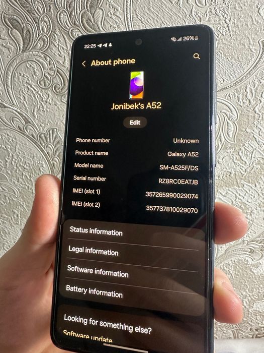 Samsung A52 sotiladi