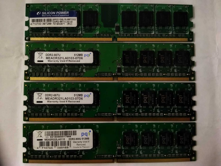Оперативная память  PQI/ZEPPELIN/Transcend/SILICON POWER DRR/DDR2