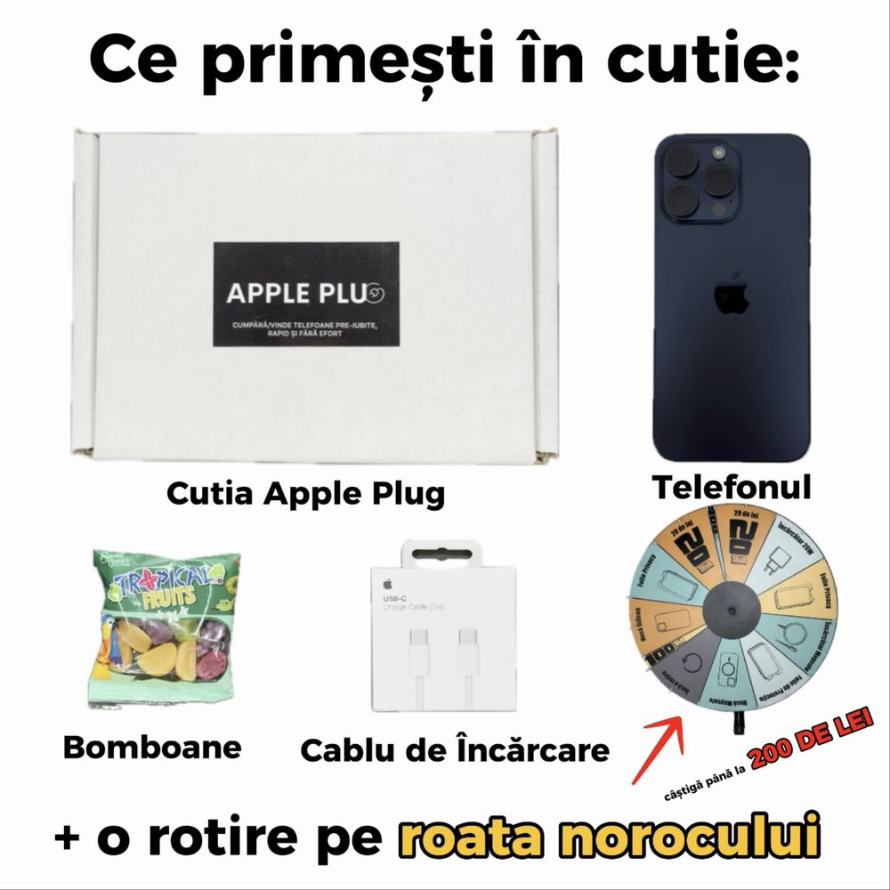 iPhone 13 100% + 24 Luni Garanție / Apple Plug