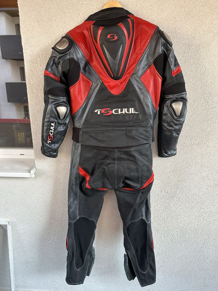 Costum moto 2 piese - curatat si dezinfectat