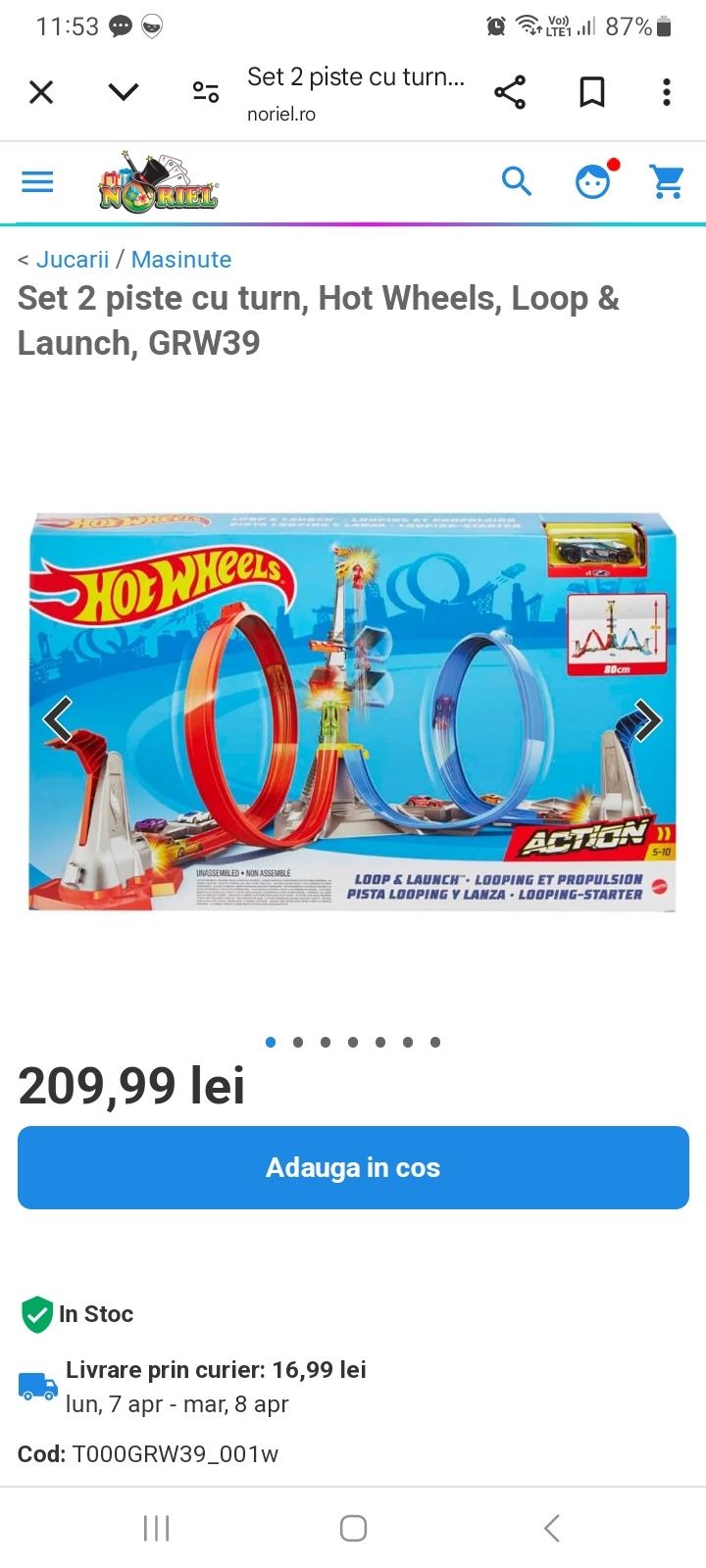 Hot wheels pista de masini