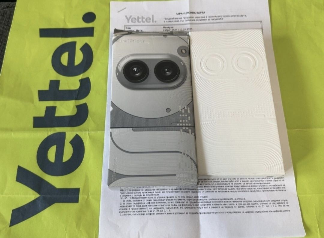 КАТО НОВ 256GB Nothing Phone 2A Plus 5G Гаранция Yettel 2028 Grey