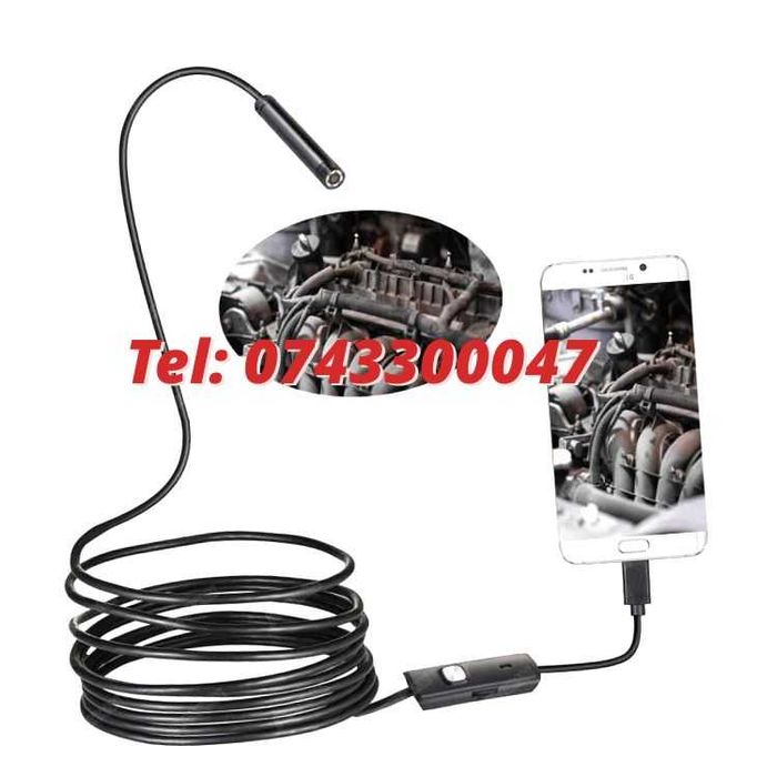 2 M Camera Endoscop boroscop 6 Led Inspectii Tehniceinstalatii