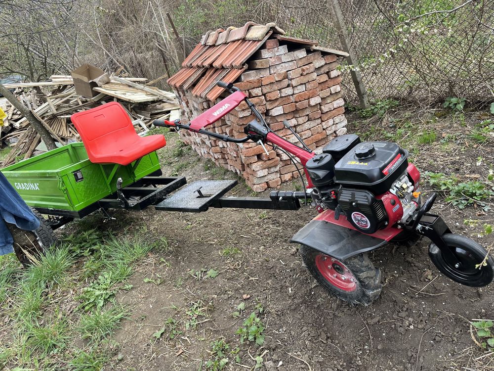 Мото фреза  weima и ремарке gradina