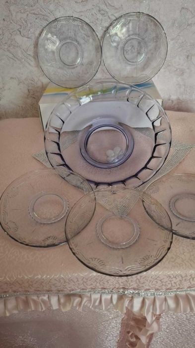 Сервиз синъо стъкло