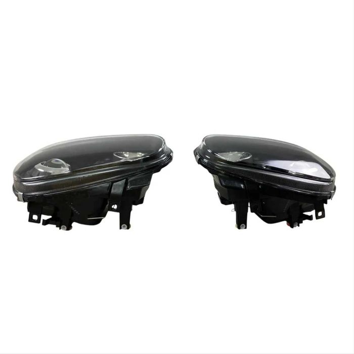 Тунинг Кристални фарове VW GOLF 4 (IV) R32, Черни, Лупи, Стъклени