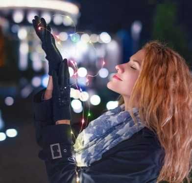 Коледни лампички с дистанционно 10 метра