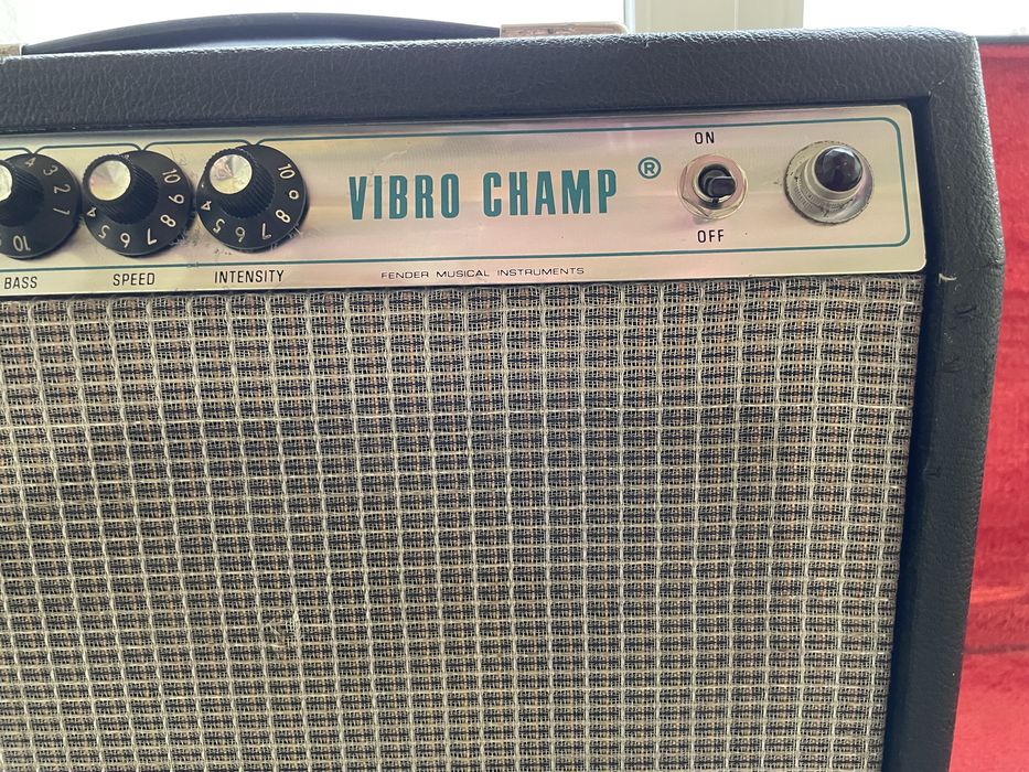 1976 Fender Silverface Vibro Champ Amplfificator Combo Chitara