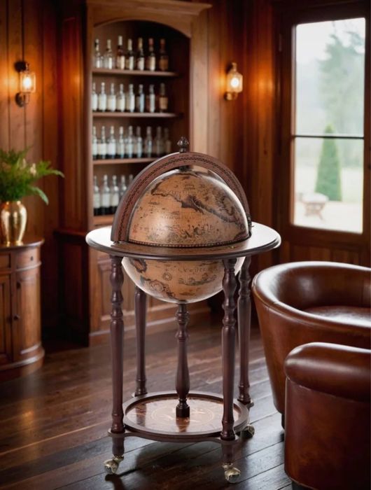 Глобус-бар напольный.
