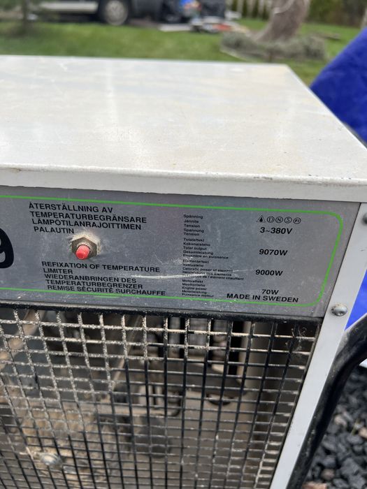 Aerotermă industrială RAW 9000W trifazică, profesională