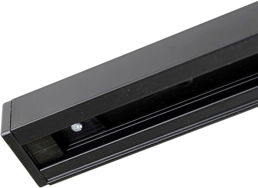 Sistem de Șine QAZQA cu 4 Spoturi GU10, 50W, 230V, Negru/Alb
