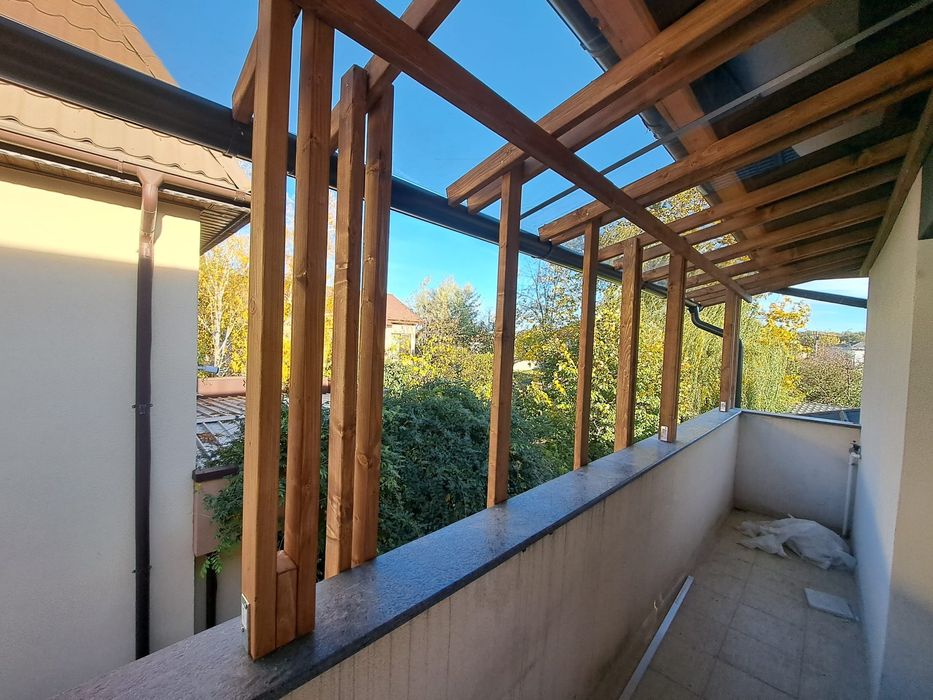 Terasa cu policarbonat solid , terasa transparenta,  pergola , foisor