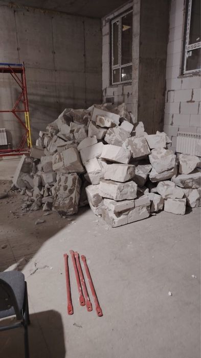 Строительный мусор из газаблоков